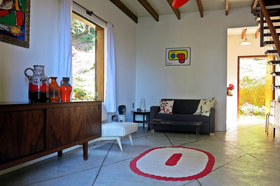 The Beija-flor chalet contains a spacious lounge downstairs