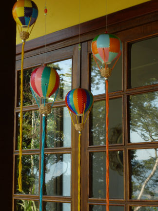 Balloons on the verandah