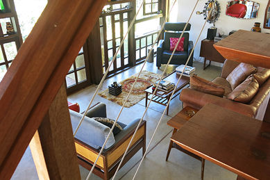 View of the lounge from the stairs